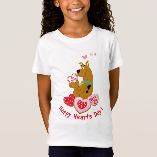 Scooby-Doo - Lycklig Hearts Day T Shirt (Framsida)