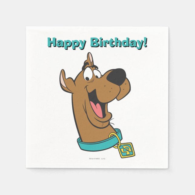 Scooby-Doo lyckligt ansikte Pappersservett (Framsidan)