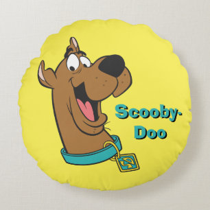 Scooby-Doo lyckligt ansikte Rund Kudde