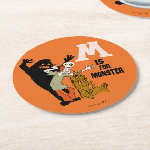 Scooby-Doo M är för Monster Underlägg Papper Rund