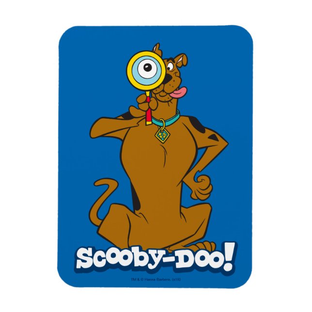Scooby-Doo med förstoringsglas Magnet (Vertikal)