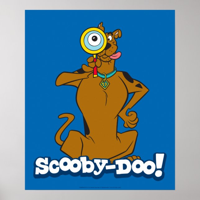 Scooby-Doo med förstoringsglas Poster (Framsidan)