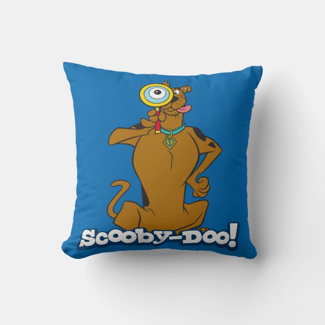 Scooby-Doo med förstoringsglaset Kudde (Framsida)