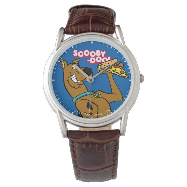 Scooby-Doo med Pizza-segment Armbandsur (Framsida)