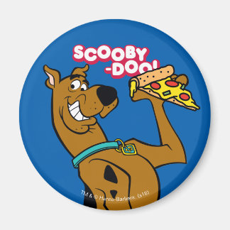 Scooby-Doo med Pizza-segment Magnet