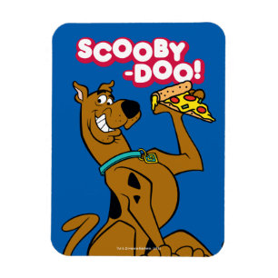 Scooby-Doo med Pizzaskivan Magnet