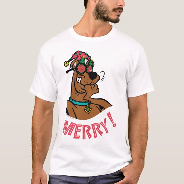 Scooby-Doo Merry Laughn T Shirt (Framsida)