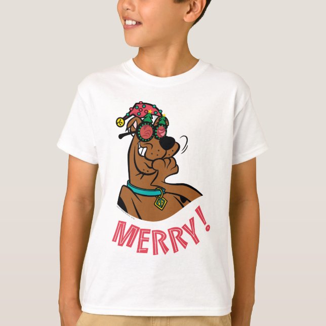 Scooby-Doo Merry Laughn T Shirt (Framsida)