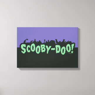 Scooby-Doo! Monster Silhouette Logotyp Canvastryck