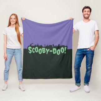 Scooby-Doo! Monster Silhouette Logotyp Fleecefilt