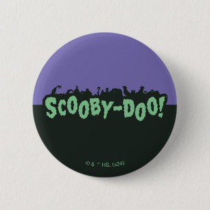 Scooby-Doo! Monster Silhouette Logotyp Knapp
