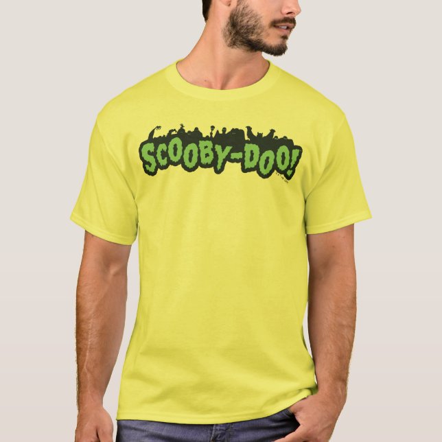 Scooby-Doo! Monster Silhouette Logotyp T Shirt (Framsida)