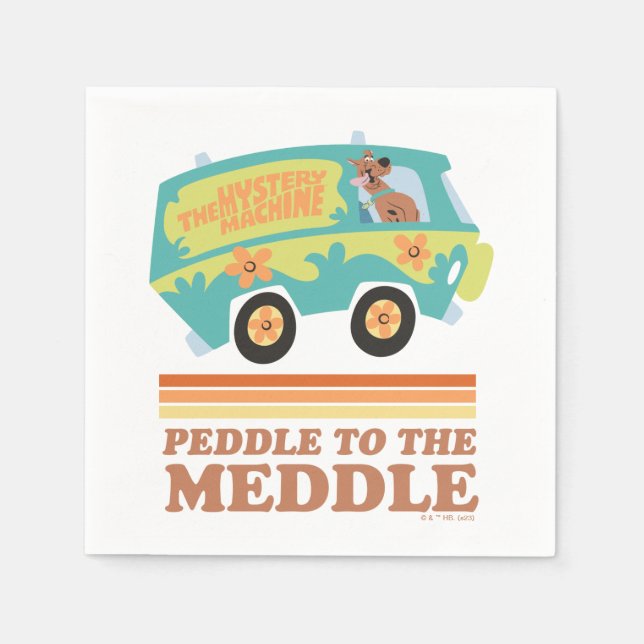 Scooby-Doo Myasty Maskin "Peddle to the Meddle" Pappersservett (Framsidan)