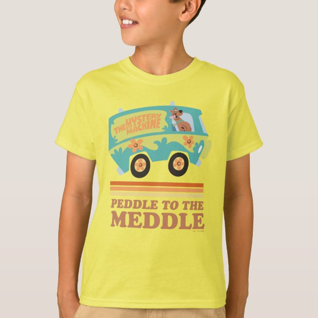 Scooby-Doo Myasty Maskin "Peddle to the Meddle" T Shirt (Framsida)