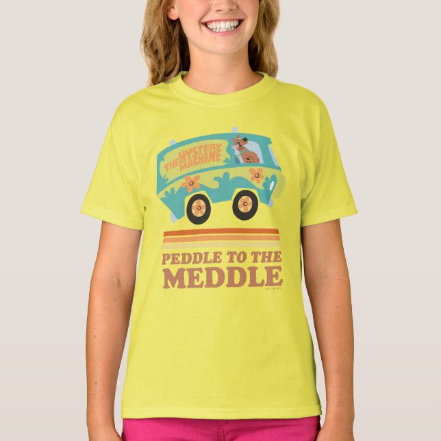Scooby-Doo Myasty Maskin "Peddle to the Meddle" T Shirt (Framsida)