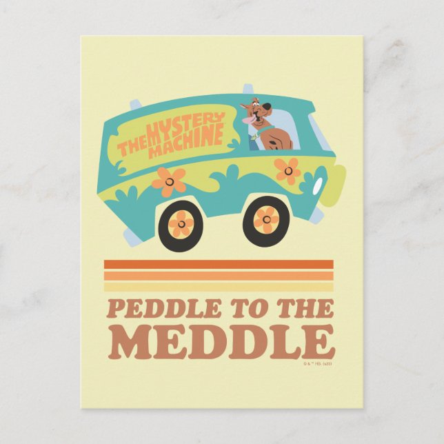 Scooby-Doo Myasty Maskin "Peddle to the Meddle" Vykort (Framsida)