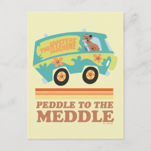 Scooby-Doo Myasty Maskin "Peddle to the Meddle" Vykort