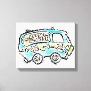 Scooby-Doo Mysemination Maskin Sketch Canvastryck