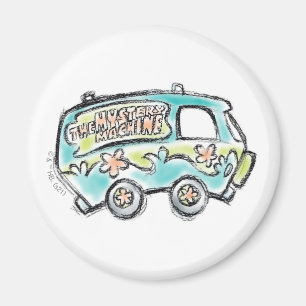 Scooby-Doo Mysemination Maskin Sketch Magnet
