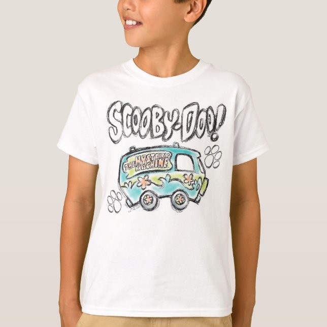 Scooby-Doo | Mysemination Maskin Sketch T Shirt (Framsida)