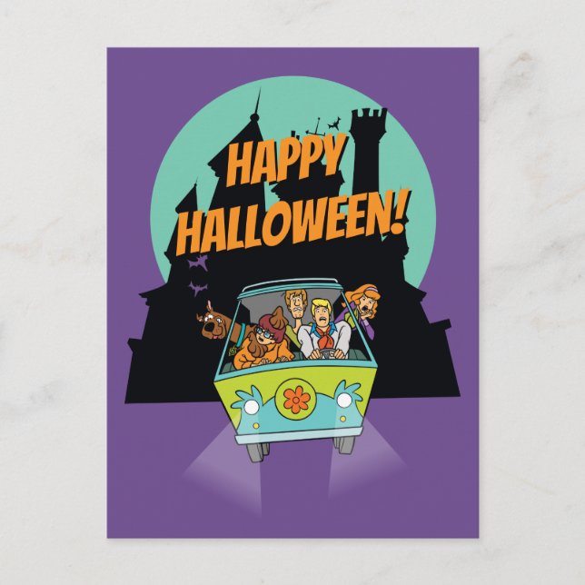 Scooby-Doo "Mysteries of the Haunted House" Vykort (Framsida)