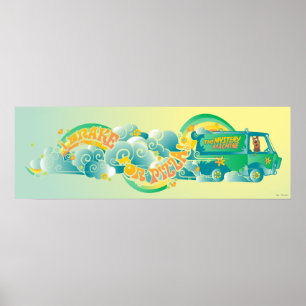 Scooby-Doo Mystoppning Maskin "I Brake for Pizza Poster