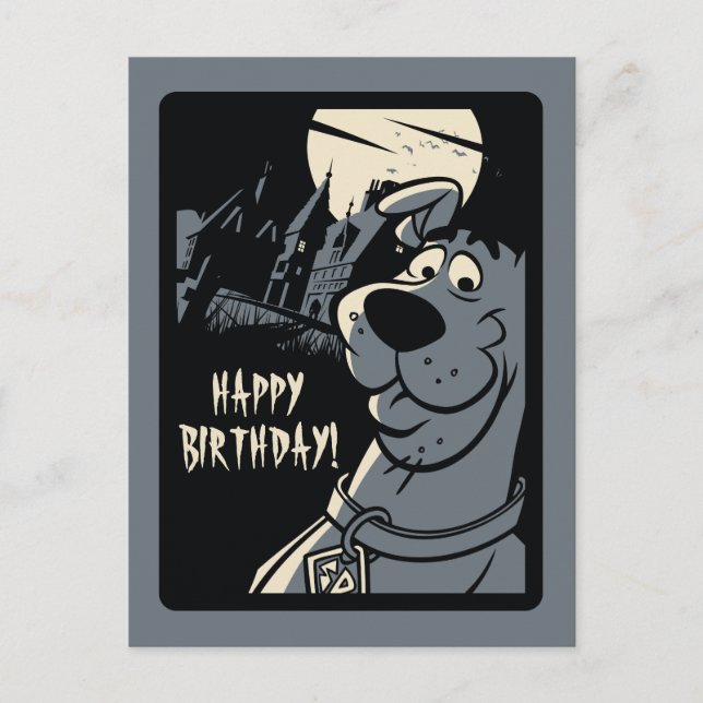Scooby-Doo Noir Haunted Mansion Graphic Vykort (Framsida)