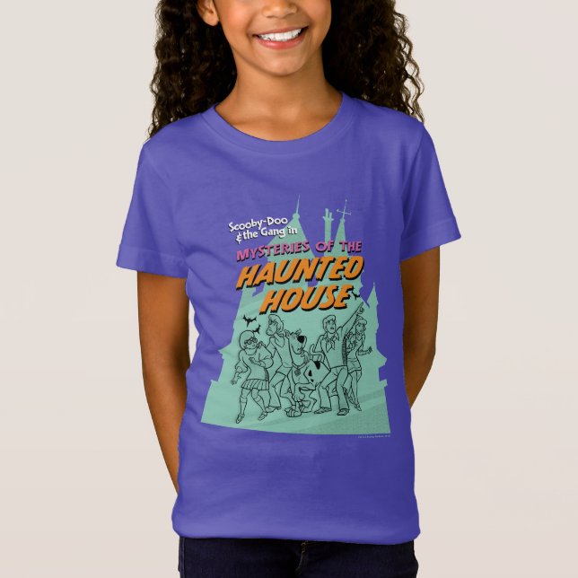 Scooby-Doo och Gang Haunted House T Shirt (Framsida)