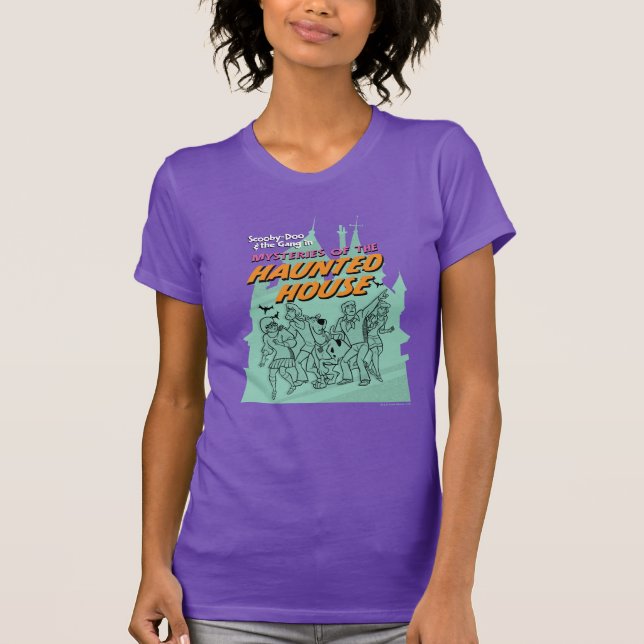 Scooby-Doo och Gang Haunted House T Shirt (Framsida)