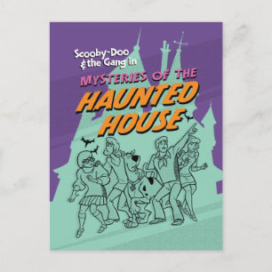 Scooby-Doo och Gang "Haunted House" Vykort