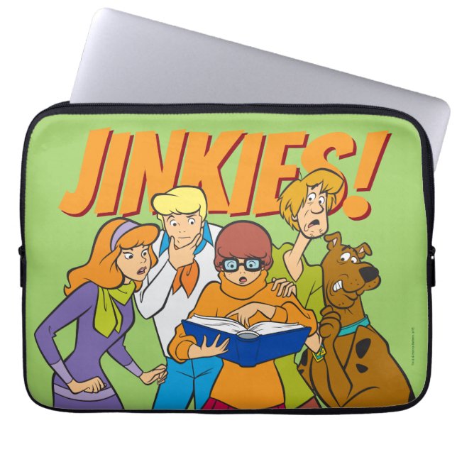 Scooby-Doo och Gang Investigate Bok Laptop Fodral (Framsidan)
