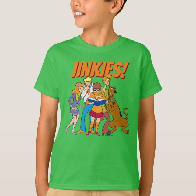 Scooby-Doo och Gang Investigate Bok T Shirt (Framsida)