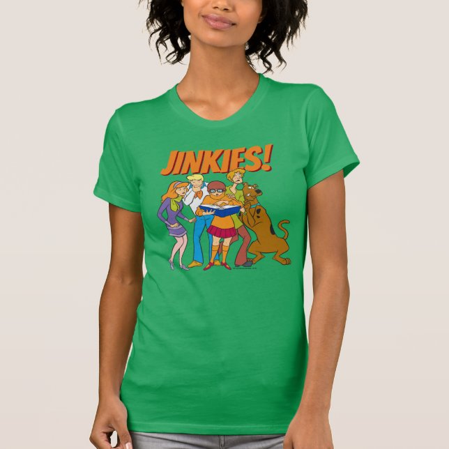 Scooby-Doo och Gang Investigate Bok T Shirt (Framsida)