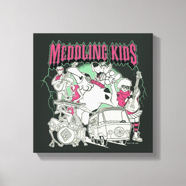 Scooby-Doo och Gang Meddling Kids Punk Band Canvastryck (Framsida)