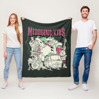 Scooby-Doo och Gang Meddling Kids Punk Band Fleecefilt