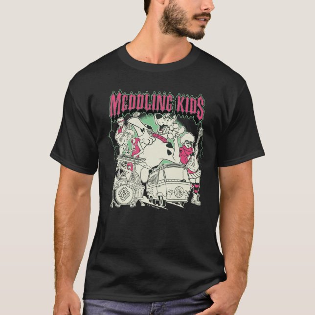 Scooby-Doo och Gang Meddling Kids Punk Band T Shirt (Framsida)