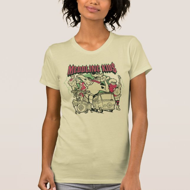 Scooby-Doo och Gang Meddling Kids Punk Band T Shirt (Framsida)