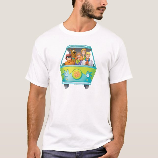 Scooby-Doo och Gang Myasty Maskin Airbrush T Shirt (Framsida)