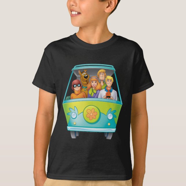 Scooby-Doo och Gang Myasty Maskin Airbrush Tee Shirt (Framsida)