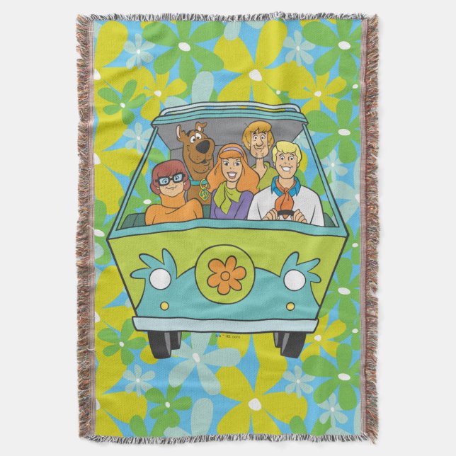 Scooby-Doo och Gang Myasty Maskin Filt (Framsidan Vertikal)