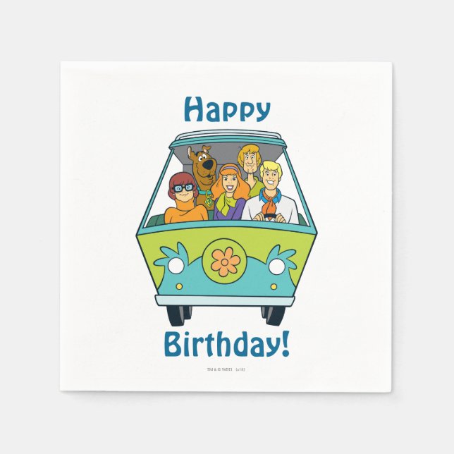 Scooby-Doo och Gang Myasty Maskin Pappersservett (Framsidan)