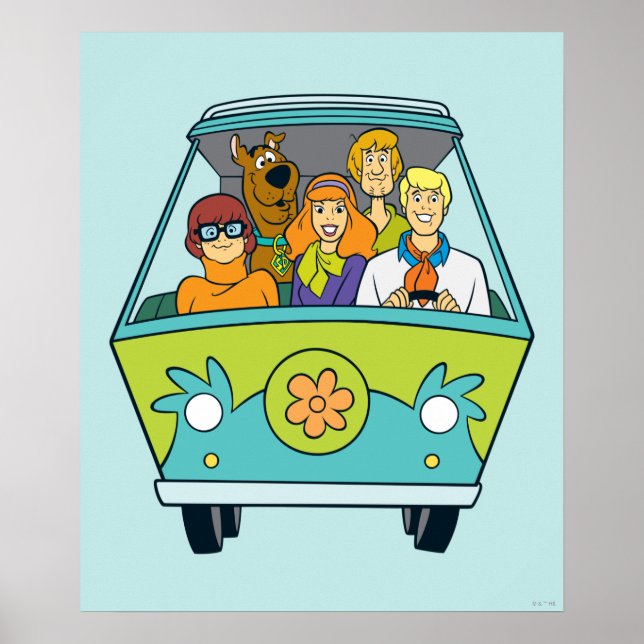 Scooby-Doo och Gang Myasty Maskin Poster (Framsidan)