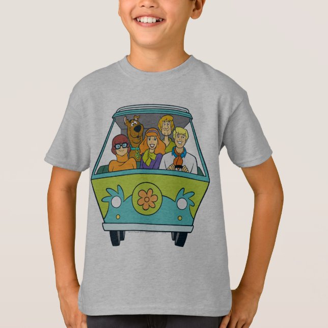Scooby-Doo och Gang Myasty Maskin T-shirt (Framsida)
