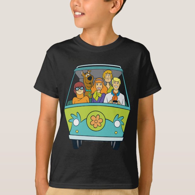 Scooby-Doo och Gang Myasty Maskin T Shirt (Framsida)