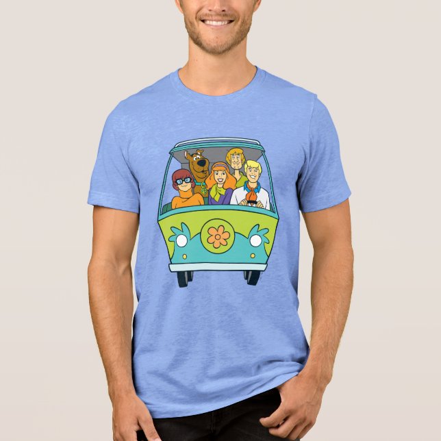 Scooby-Doo och Gang Myasty Maskin T-shirt I Triblend-tyg (Framsida)