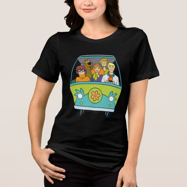Scooby-Doo och Gang Myasty Maskin Tee Shirt (Framsida)