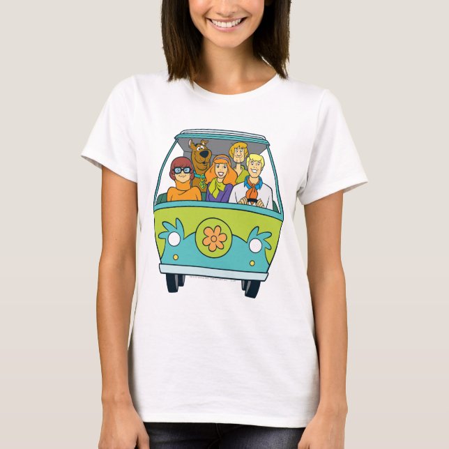 Scooby-Doo och Gang Myasty Maskin Tee Shirt (Framsida)