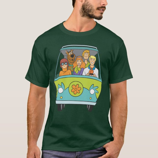 Scooby-Doo och Gang Myasty Maskin Tee Shirt (Framsida)