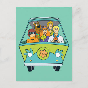 Scooby-Doo och Gang Myasty Maskin Vykort