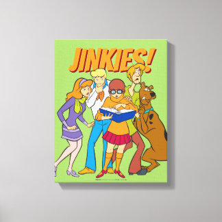 Scooby-Doo och ligan utforskar boken Canvastryck